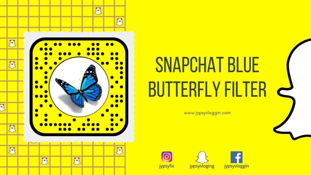 Snapchat blue-butterfly
